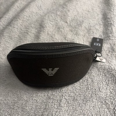Emporio Armani Sunglasses Eye Glasses Zippered Case Black