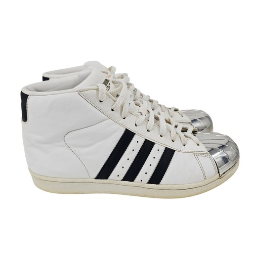 adidas Pro Model Metallic Silver Hard Toe Hight Top Sneaker Womens 9.5 ARTBB2131