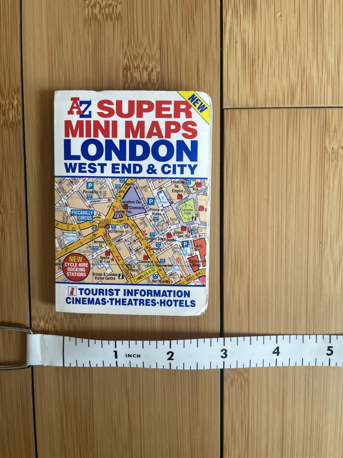 AZ Super Minin Maps London (West End & City) Tourist info, tube map