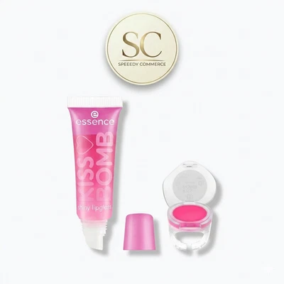 essence Kiss Bomb Lipgloss & Balm - Shiny Set 01 Strawberry Sweetie - Limitiert - Bild 1 von 4