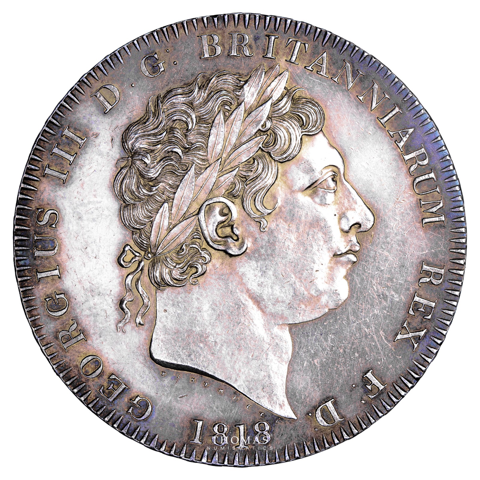 ireland george iii 1808 copper proof pattern crown -... Great Britain coin - George III - Crown 1818 - LVIII - Proof-like | eBay