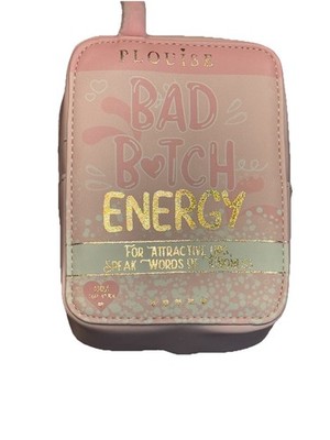 P. Louise. Bad B Zipper Pouch With Key Ring. Easily Attach To Bags. Pink. New