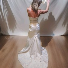 Elegant Wedding Dress Size 8. Worn Once, Dry Cleaned, Excellent Condition.