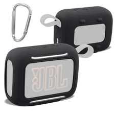 for JBL Go 5 Waterproof Bluetooth Speaker Silicone Cover, Black - Black Case