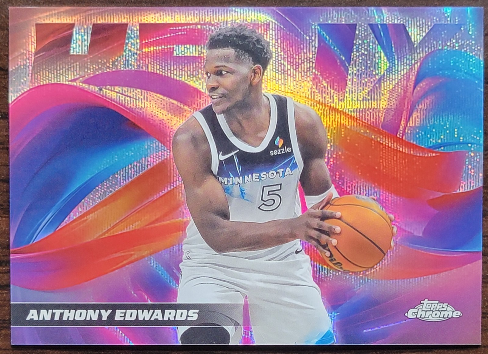 2025-26 Topps Chrome Anthony Edwards HELIX SP