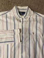 Ralph Lauren Button Up Down Classic 90s Wallstreet Business Mens Size 15.5 Shirt