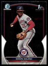 2023 Bowman Chrome Prospects Edwin Solano Washington Nationals #BCP-169