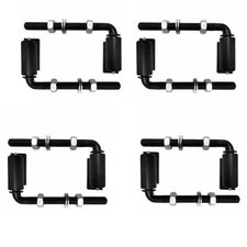 8PK Adjustable 5/8" J-Bolt Gate Hinges – 5" Heavy Duty Barrel Style