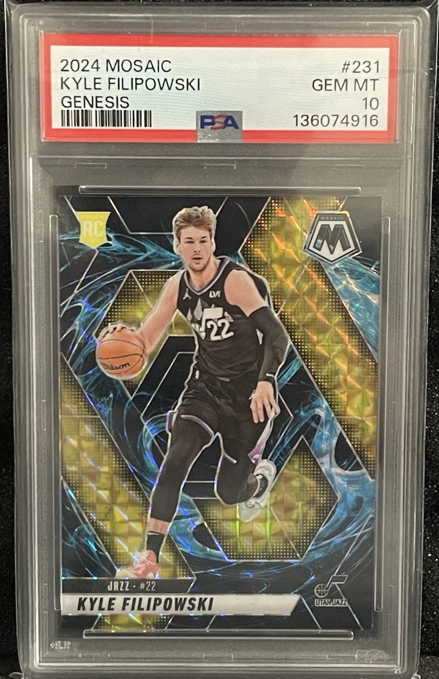 2024-25 Panini Mosaic - Kyle Filipowski #231 Genesis PSA 10 GEM MT POP 1!!