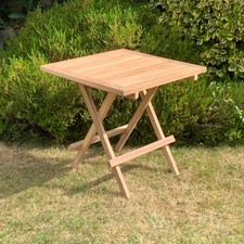 Wooden Folding Picnic Table Portable Camping Outdoor Garden Coffee Table 50cm