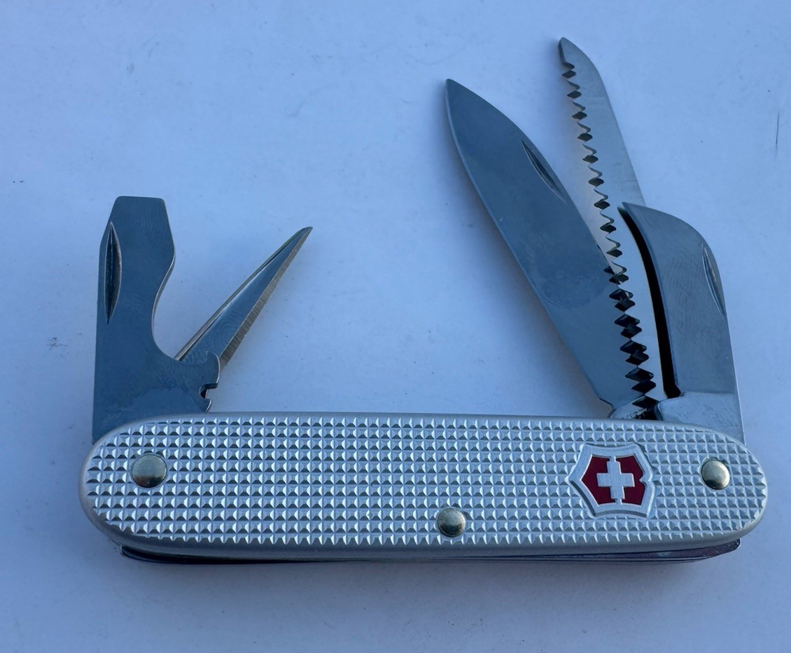 Victorinox “Swiss Army 7” Silver Alox Knife 93mm Seven AKA