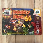 Nintendo Donkey Kong 64 N64 NTSC-U/C Yellow Cart CIB no Manual Expansion Pak