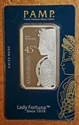 1 Oz Silver Bullion Bar ~ Pamp Suisse ~ 45th Anniversary ~ NO RESERVE!
