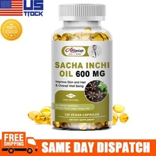 Sacha Inchi Oil Softgels Support Brain Heart Joint Hair Skin Health Antioxidant