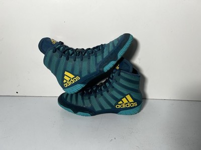 Adidas BA8022 adiZERO 2020 Varner Wrestling Shoes Aqua blue MEN S 9