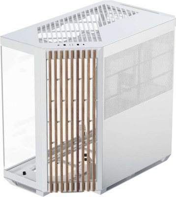 APNX V1 White/Wood PC Case Gehäuse Miditower Weiß Holz
