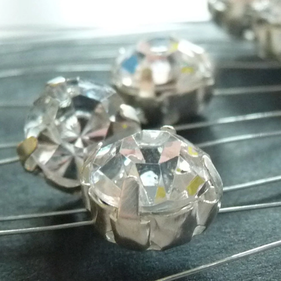 Capelli Candele Bouquet Sposa Matrimonio Diamantdraht 22 Cristalli 2m (1,50 €/ M - Immagine 3 di 4