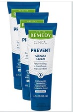 Medline Remedy Silicone Cream Hypoallergenic Vanilla 4oz, 3 Pac