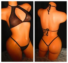 Exotic Dancer Stripper Sexy Sequin Bikini Dancewear     (G1877)