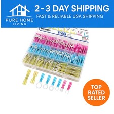 Complete 120Pcs Heat Shrink Wire Connector Assortment Colors Sizes Included