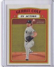 2021 Topps Heritage Gerrit Cole #250 In Action - New York Yankees