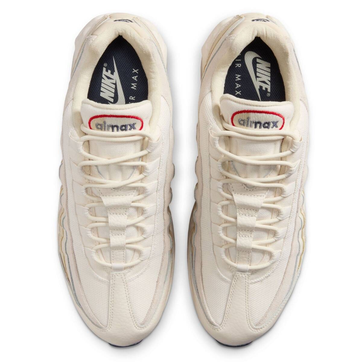 Nike Air Max 95 AUS Pale Ivory/Red US9 OG Running Sneakers
