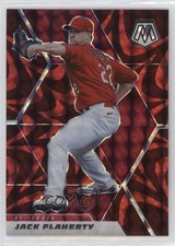 2021 Panini Mosaic Reactive Red Mosaic Prizm Jack Flaherty #170 11py