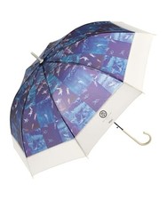 Wpc. Vinyl Umbrella Art Aquarium x Wpc. Blue Long Umbrella Rain Umbrella 61cm