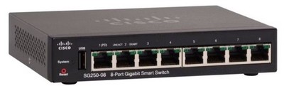 Cisco SG250-08HP 8-Port Gigabit PoE Smart Switch