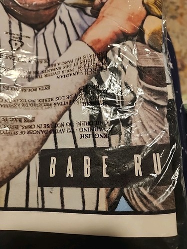 Herren Mitchell & Ness Babe Ruth Marine NY Yankees Cooperstown Kollektion Medium Neu mit Etikett - Bild 4 von 6