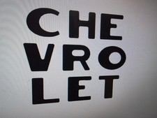 Tailgate Overlay Letters Fits 1947-1953 Chevrolet Truck