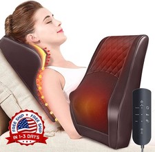 Masajeador de espalda y cuello con calor, almohada de masaje Shiatsu NUEVO US