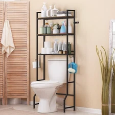 Over The Toilet Storage Shelf, 3 Tier Bathroom Organizer Over The Toilet with...