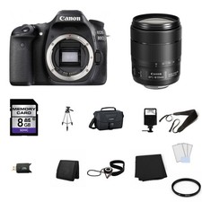 Canon EOS 80D Digital SLR Camera with 18-135mm Lens 8GB Full Kit