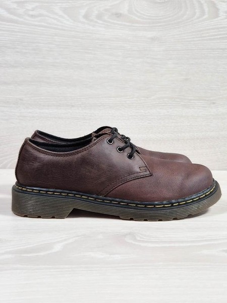 Women Dr. Martens Heels Brown Leather 34