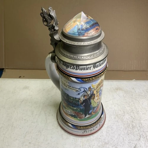 Antique Original Military Regimental German Beer Stein Pre-WWI WW1 Bavarian
