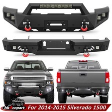Offroad Front Or Rear Bumper For 2014-2015 Silverado 1500 Wwinch Plate Lights Offroad Front Or Rear Bumper For 2014-2015 Silverado 1500 Wwinch Plate Lights