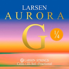 Larsen Strings Aurora Cello G String 1/4 Size, Medium Nickel, Ball End