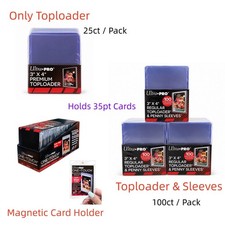 100-2000ct Ultra PRO 3x4 TopLoader / 5-100pack Magnetic Card Holder For 35pt TCG