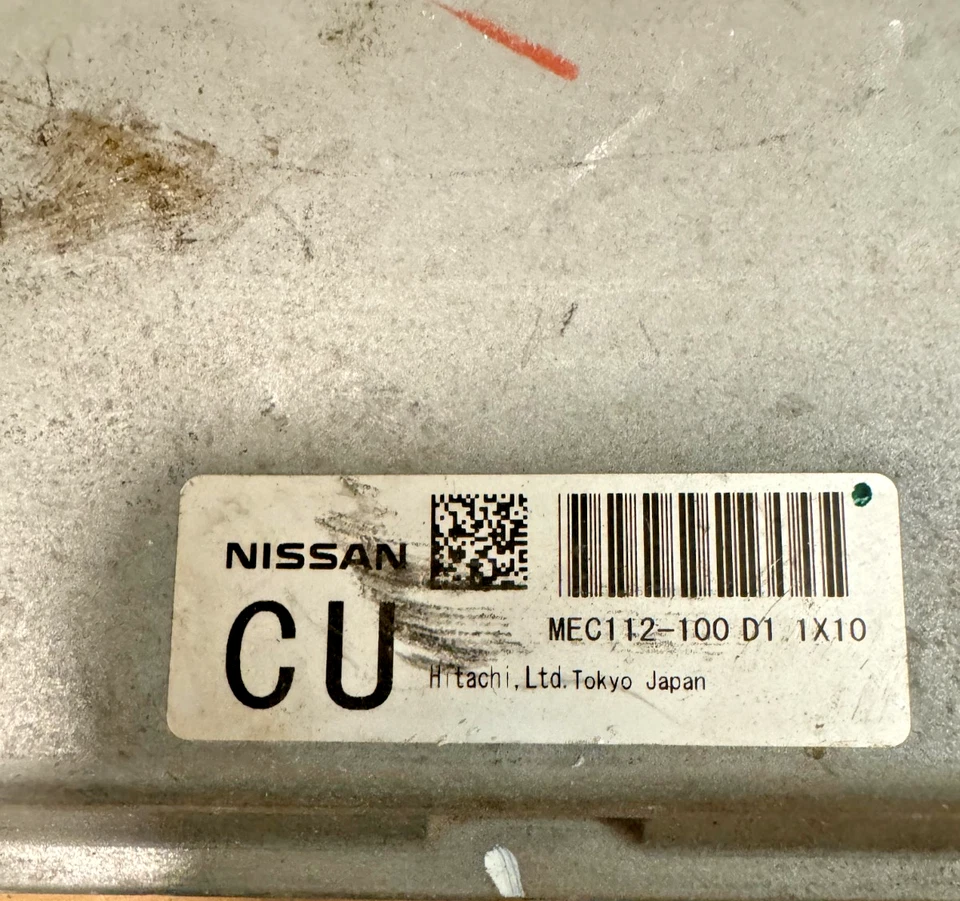 Nissan Rogue 2011 módulo de control informático motor aire acondicionado 2,5 L ECM ECU MEC112-100-D1 Foto 2 de 3