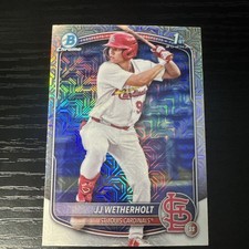 2025 Bowman Chrome JJ Wetherholt 1st Bowman Mojo Refractor #BCP-22 Cardinals
