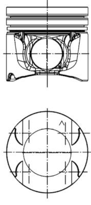 KOLBENSCHMIDT 40262600 Piston for NISSAN,OPEL,RENAULT,VAUXHALL