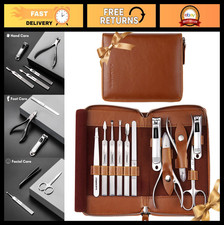 11-in-1 Professional Manicure Set - Stainless Steel Nail Clippers  Pedicure Too
