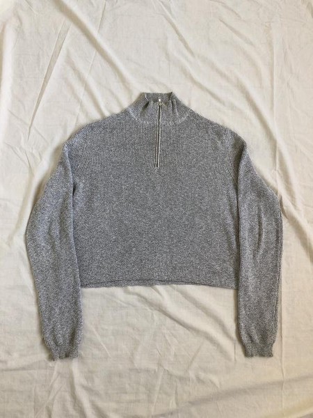Women COS Sweater Grey Cotton 34 / XS / 42 #BLFB