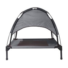 28Inch Elevated Dog Bed with Canopy, Waterproof  Breathable Small Cooling Do...