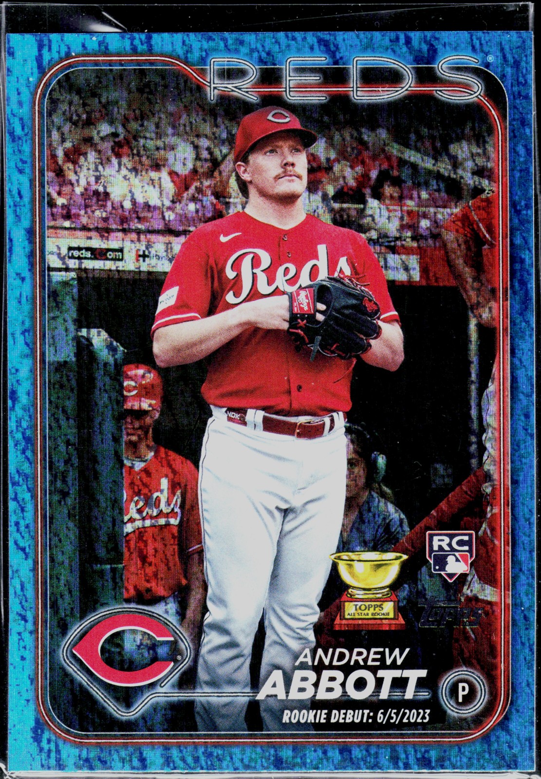 2024 Topps #214 Andrew Abbott Blue Holofoil #/999
