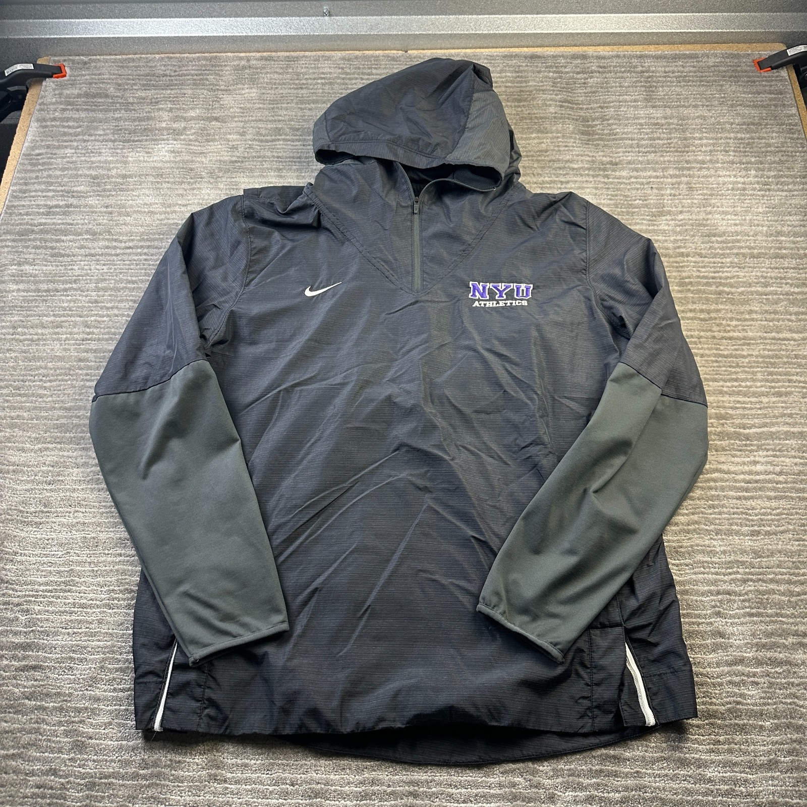 SACAI X NIKE Giacca NYU Violets Nike uomo extra large felpa con cappuccio giacca a vento allenatore squadra