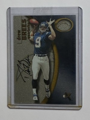 2001 Fleer E-X Drew Brees Auto RC A0040/1000 Autograph Rookie Card #95 SP /125