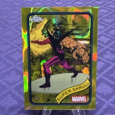 2025 Topps Chrome Marvel Super-Skrull Yellow Lava Refractor #11