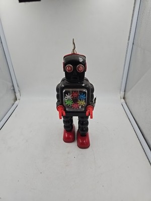 Ko Yoshiya Vintage Tin Toy WIND-UP MOTOR HIGH-WHEEL ROBOT Showa